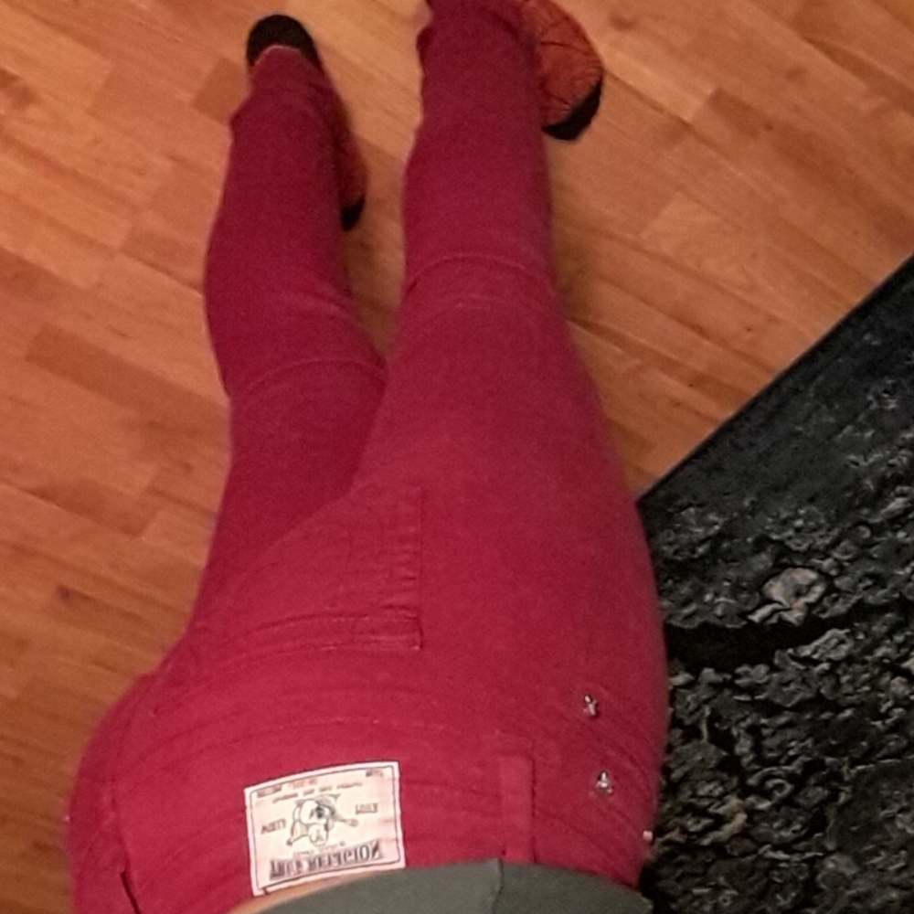 Red True Religion Jeans